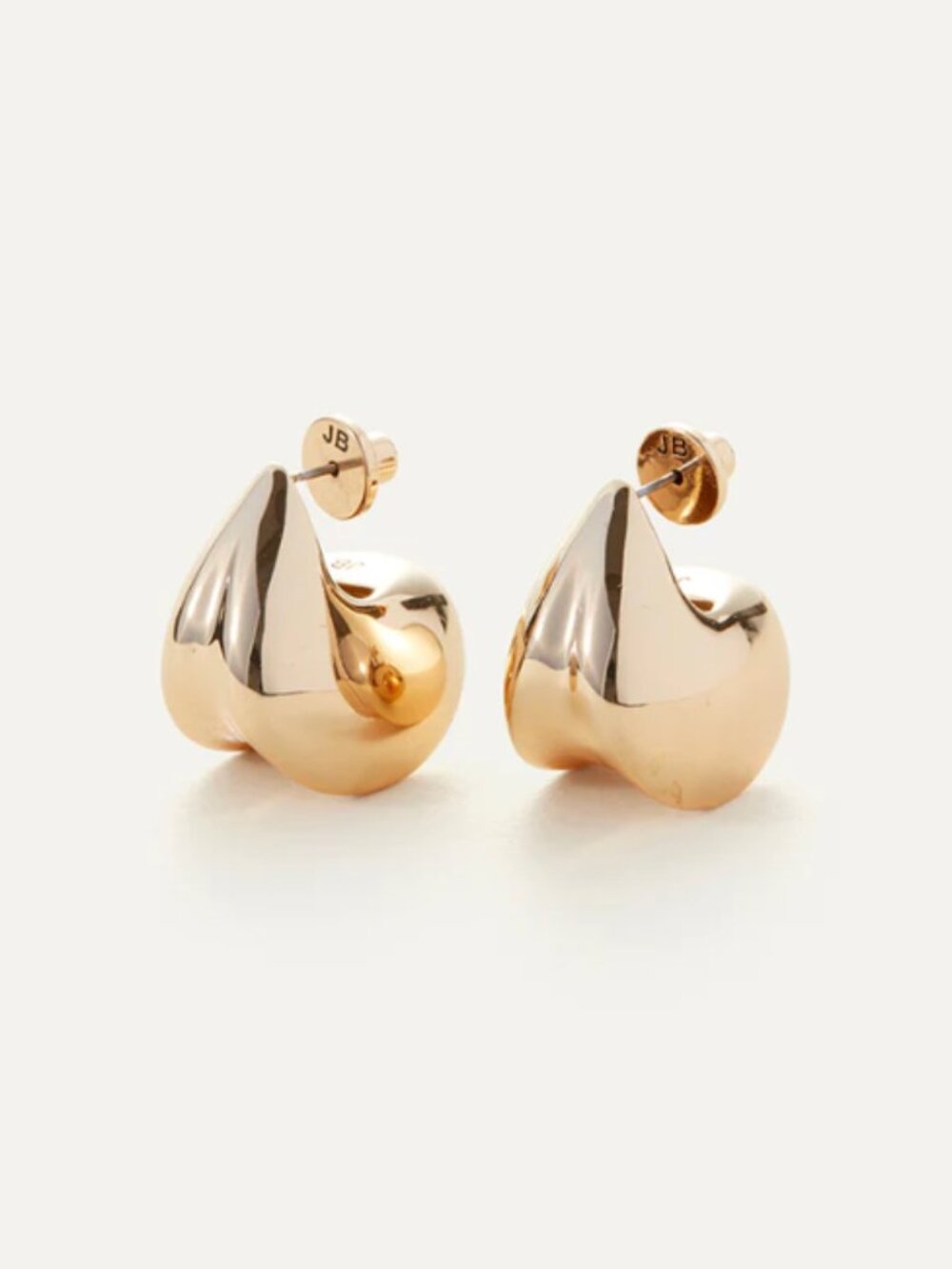 Jenny Bird Nouveau Puff Earrings | Gold | Excellent Pre-Owned | Original Pouch